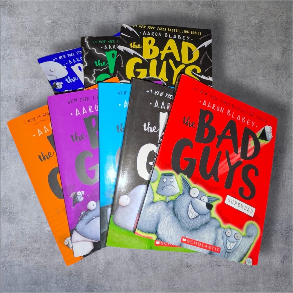The Bad Guys Paper Back Book Bundle Books 1, 3, 4, 6, 8, 9, 12 & 14 GUC